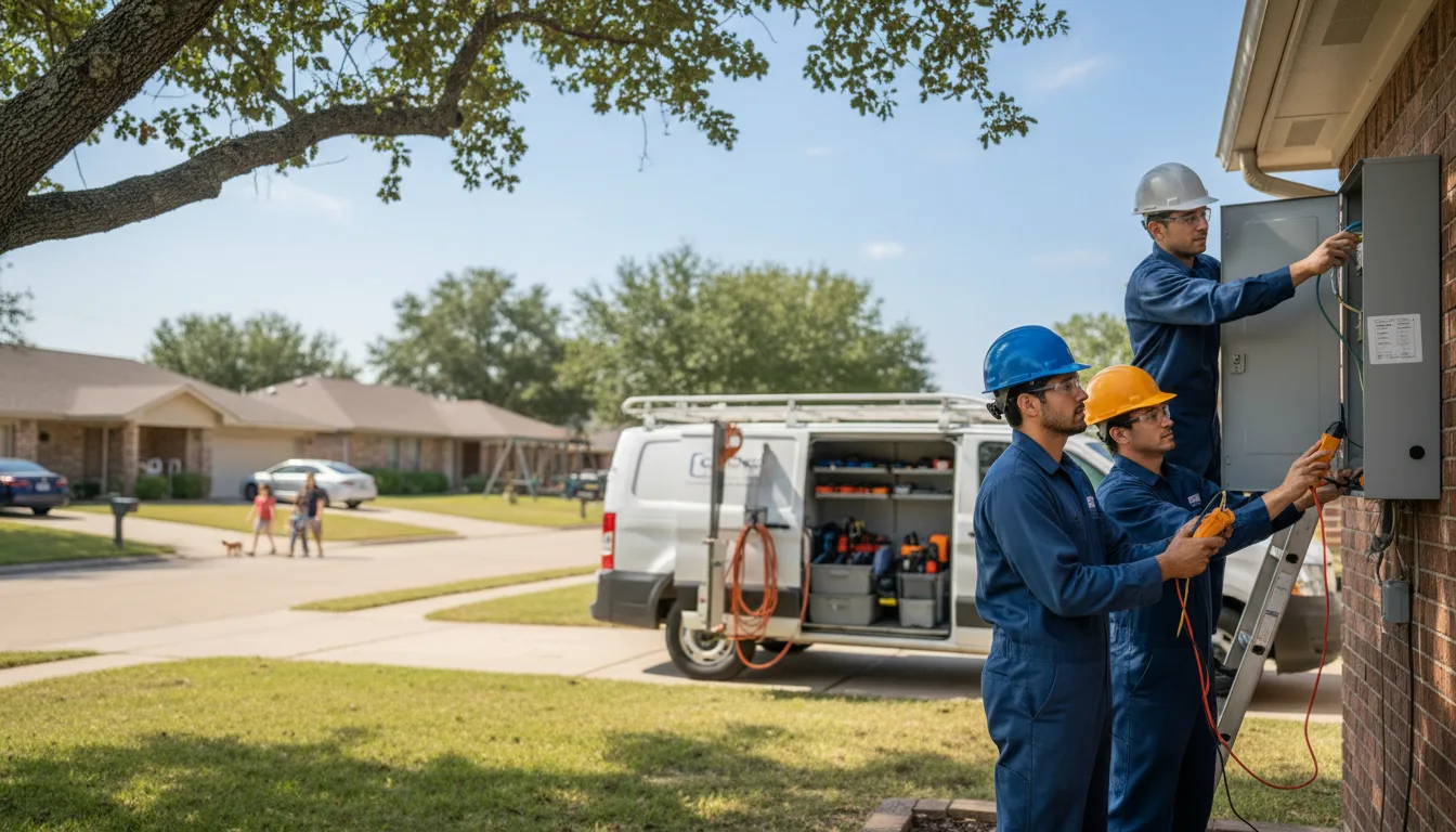 Certified electrician providing emergency electrical services in Parmelee, SD